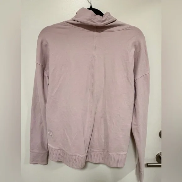 lululemon athletica Women's Light Pink Cowl Neck Sweater - Picture 8 of 9